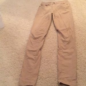 Khaki skinny pants